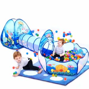 3-in-1 Ball Pool Tunnel for Kids | Indoor/Outdoor Play Tent