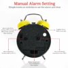 Stylish Analog Alarm Clock with Night Light for Home & Office