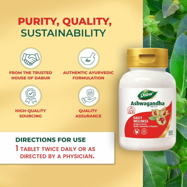 Ashwagandha Tablets - 60 Count | Immunity & Stress Relief - Image 6
