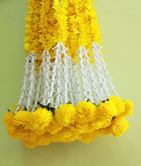 Artificial Flower Garland Toran for Home Decoration - 4 Pieces, 5 Feet - Image 4