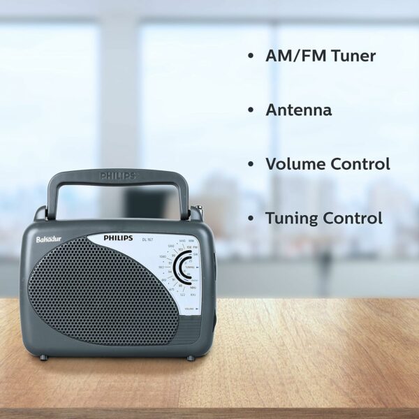 Portable Radio with MW/SW/FM Bands & Telescopic Aerial - Image 2