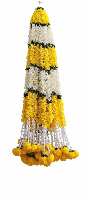 Artificial Flower Garland Toran for Home Decoration - 4 Pieces, 5 Feet
