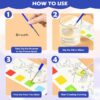 Watercolour Painting Notepad for Kids - 12 Pages, Brush Included