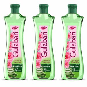 Premium Rose Water with Aloe Vera - 1200ml (3 x 400ml) for All Skin Types