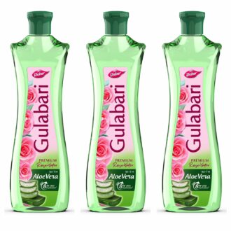 Premium Rose Water with Aloe Vera - 1200ml (3 x 400ml) for All Skin Types