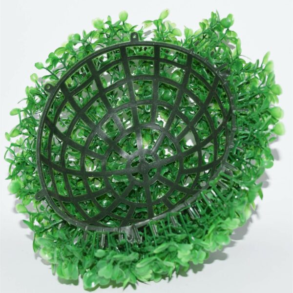 Set of 3 PVC Eucalyptus Boxwood Topiary Grass Balls - 18 cm - Image 4