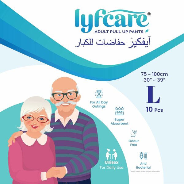 Adult Diapers Large Size (L) - 60 Units, Unisex, Super Absorb, 360? Protection - Image 3
