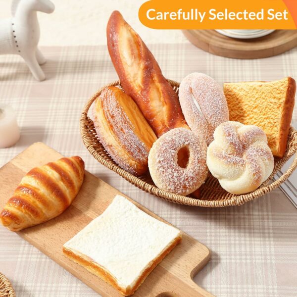 8pcs Realistic Artificial Bread Set for Home Decoration - Image 3