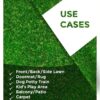High Density Artificial Grass Carpet for Indoor & Outdoor Use - 5x8 Feet