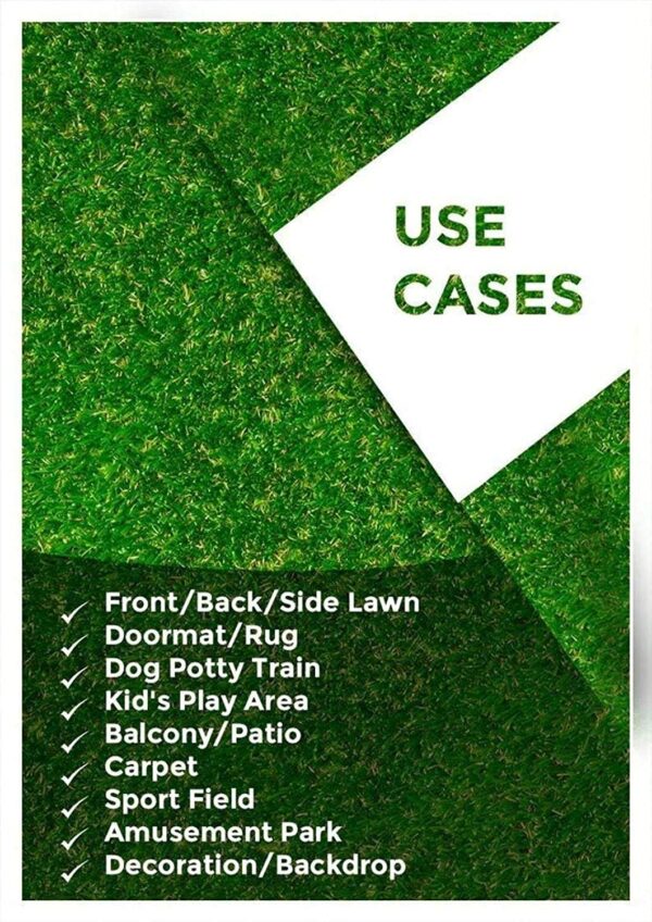 High Density Artificial Grass Carpet for Indoor & Outdoor Use - 5x8 Feet - Image 3