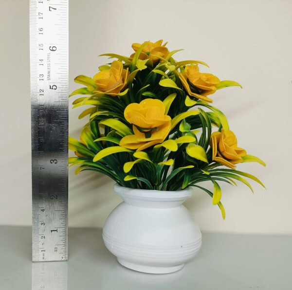 Artificial Flower Set of 4 - Durable Faux Plants for Home & Office Decor - Image 2