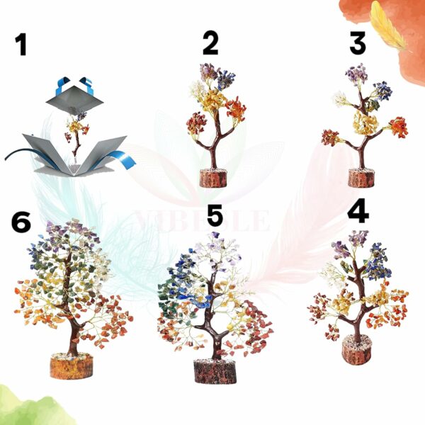 7 Chakra Crystal Tree - Feng Shui Bonsai Gemstone Decor - Image 4
