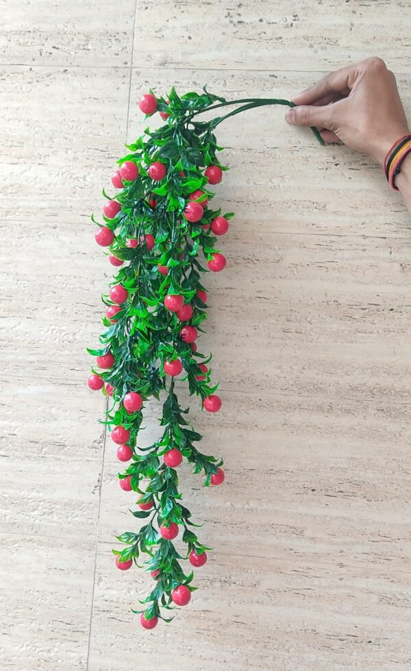 Artificial Cherry Hanging Bunch for Home & Balcony Decor - Image 5