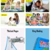 Water Marker Magic Book Set for Kids - 4 Themes, Reusable, Mess-Free Art