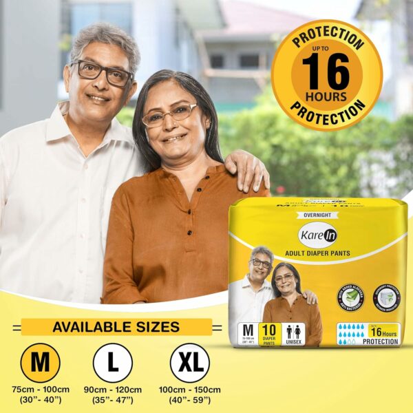 Overnight Adult Diaper Pants, Medium, 10 Count - Leakproof & Comfortable - Image 2