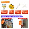 Portable Kids Basketball Set with Extra Ball - Indoor/Outdoor Fun