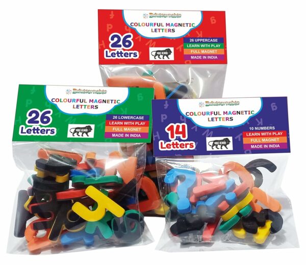 Magnetic Letters and Numbers Foam Toy Set for Kids - 66 Pcs