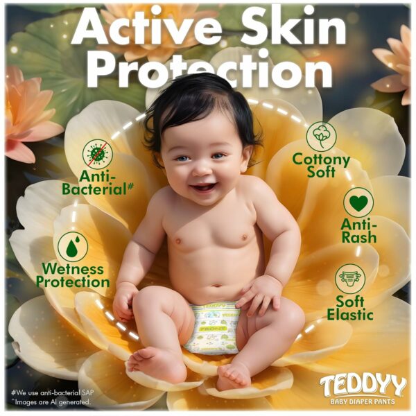 Baby Easy Pant Diapers Large 62 Count - 10 Hours Leak Protection - Image 6