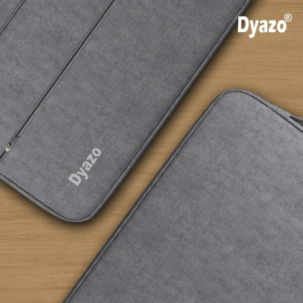 Water Resistant Laptop Sleeve for 15-15.6 Inch Laptops - Grey - Image 2