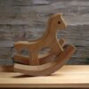 Mini Swing Horse for Toddlers - Pure Neem Wood, Portable Fun