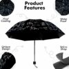 Compact Waterproof Travel Umbrella for Men, Women, Kids