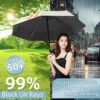 Compact UV Umbrella for Sun & Rain Protection - Windproof