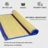 Versatile Korai Grass Mat 3.5 X 6 Feet - Durable & Foldable