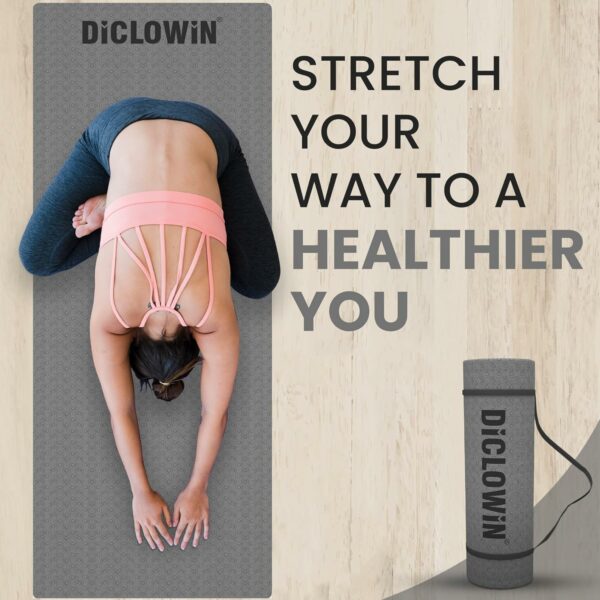 Eco-Friendly 6mm Yoga Mat with Anti-Slip Grip & Strap - Image 5