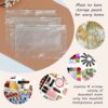 Pack of 25 Multipurpose Zip Lock Pouches for Storage & Travel - 5x7 Inch