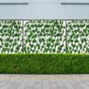 Expandable Artificial Grass Fence for Home & Garden Decor
