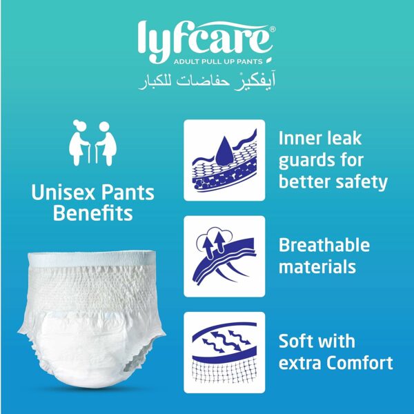 Adult Diapers Large Size (L) - 60 Units, Unisex, Super Absorb, 360? Protection - Image 5