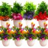 8 Pack Artificial Eucalyptus Plants for Home Decor