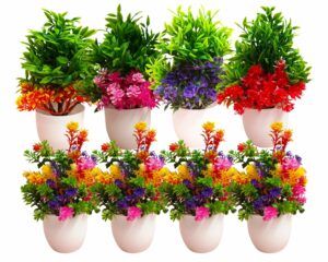 8 Pack Artificial Eucalyptus Plants for Home Decor