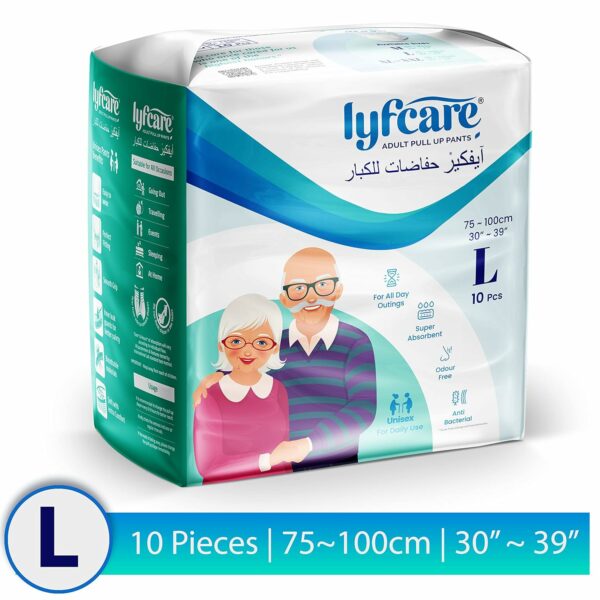 Adult Diapers Large Size (L) - 60 Units, Unisex, Super Absorb, 360? Protection - Image 2