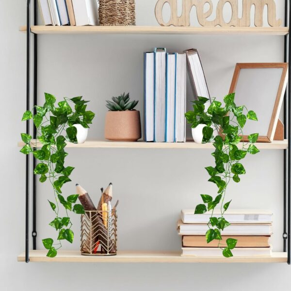 Pack of 2 Artificial Vine Plants in Small Pots - 45 cm - Image 5