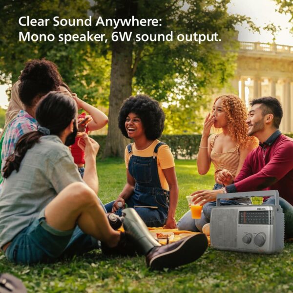 Portable Radio with MW, SW & FM Bands, 500mW Sound Output - Image 6