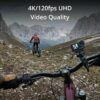 4K Waterproof Action Camera with Low-Light Sensor & 3 Batteries