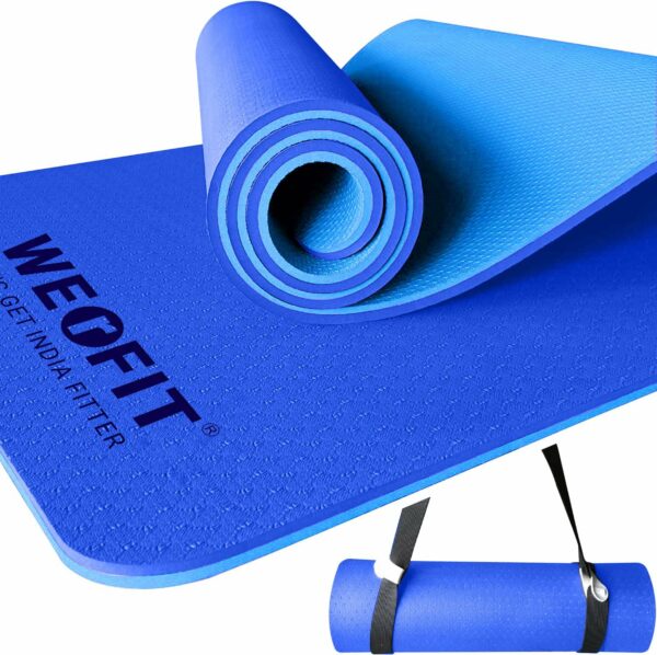 Eco-Friendly TPE Yoga Mat with Carry Bag - 2.5x6 Feet, 10mm Thick - Image 2