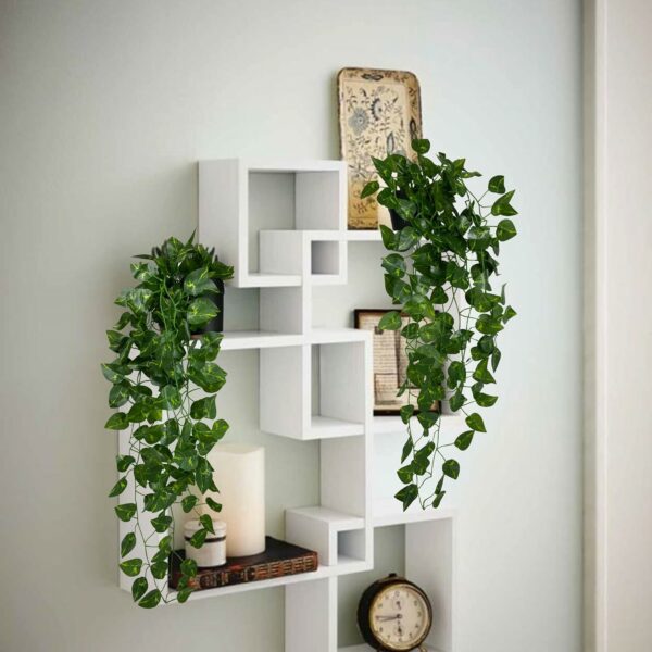 Artificial Hanging Ivy Plants with Pot - 2 Pcs Greenery Decor - Image 5