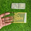 2 Pcs Rakhi Gift Envelope – Golden Shagun Lifafa for ₹500 ₹200 ₹100 Notes | Reusable Stylish Money Gift Cover for Raksha Bandhan