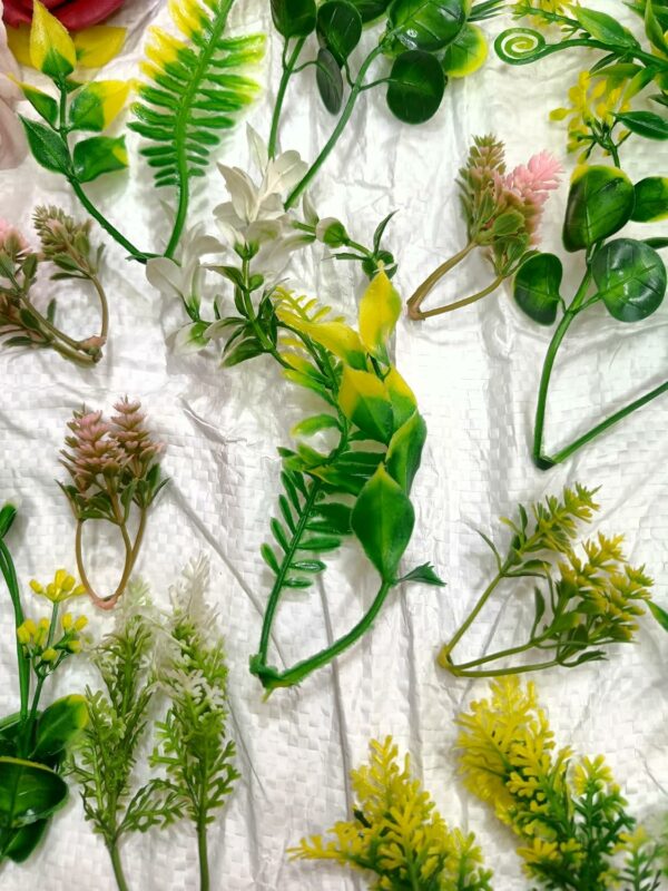 50 PCS Artificial Plants - Faux Flowers for Home & Garden - Image 3