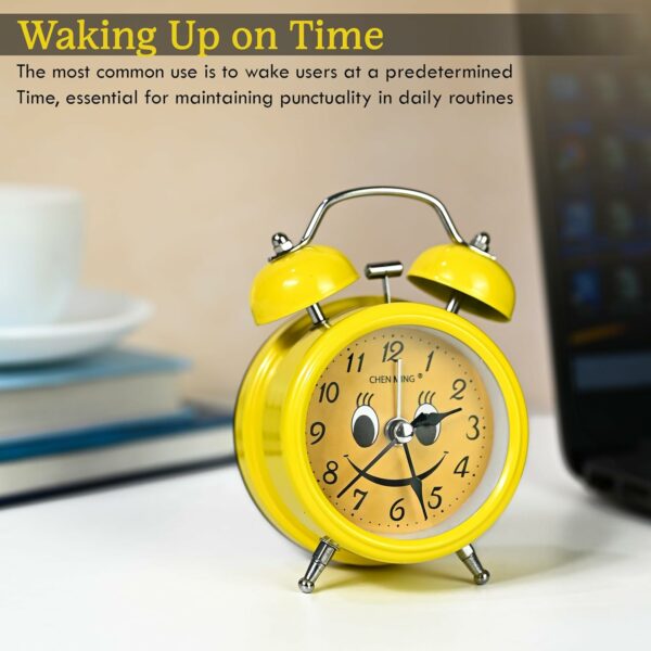 Stylish Analog Alarm Clock with Night Light for Home & Office - Image 5