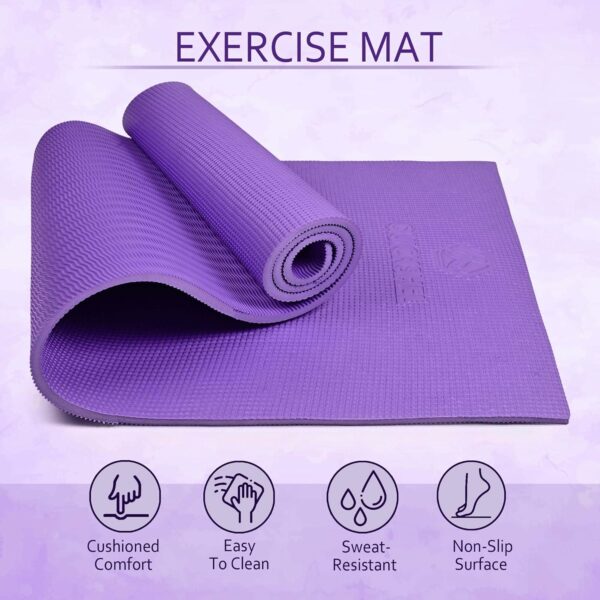 Extra Thick 8mm Yoga Mat - Non-Slip, Eco-Friendly, Portable - Image 3