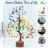 Seven Chakra Gemstone Tree of Life - 8-10 Inch Decor