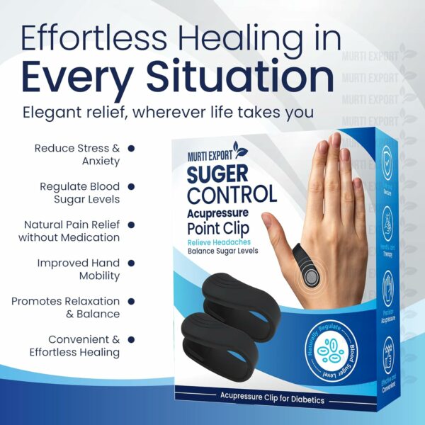 Portable Acupressure Clip for Headache Relief - 4 Piece Set - Image 3