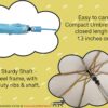 3 Fold Automatic Open Umbrella with UV Protection - Blue