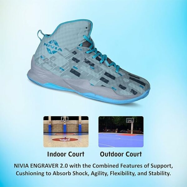 Engraver 2.0 Basketball Court Shoes - Durable, Comfortable Fit - Image 4