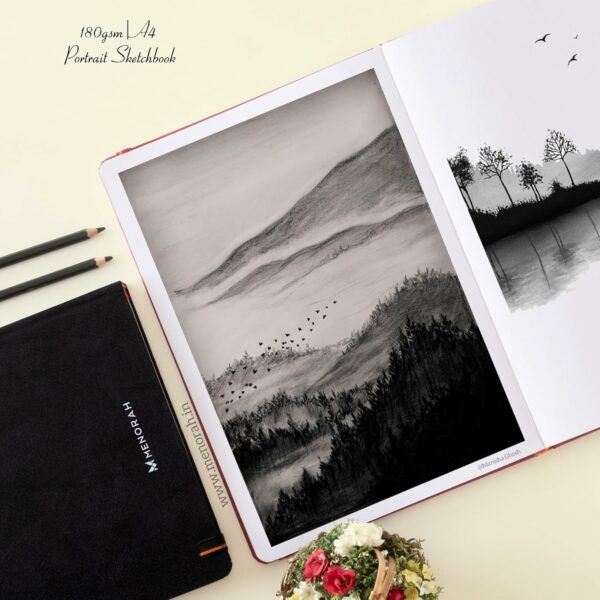 Premium A4 Sketch Book - 180 GSM, 100 Pages, Handmade - Image 3
