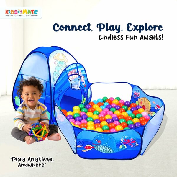 3-in-1 Ball Pool Tunnel for Kids | Indoor/Outdoor Play Tent - Image 2