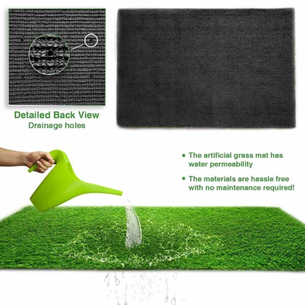 High Density Artificial Grass Carpet for Indoor & Outdoor Use - 5x8 Feet - Image 5